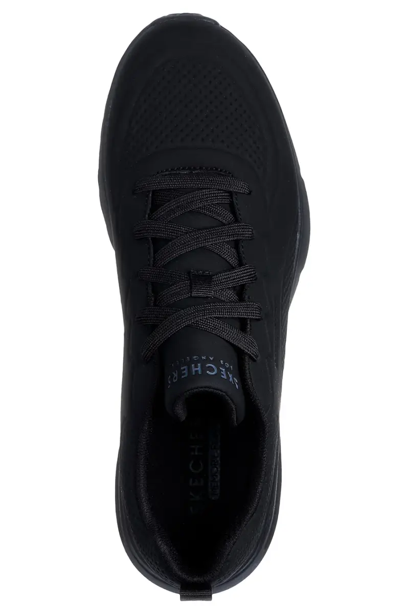 Sneakers Nere Con Memory Foam Skechers Uno Lite Lighter One [NERO] miniatura 5