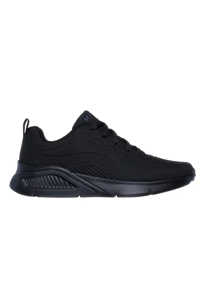 Sneakers Nere Con Memory Foam Skechers Uno Lite Lighter One [NERO]
