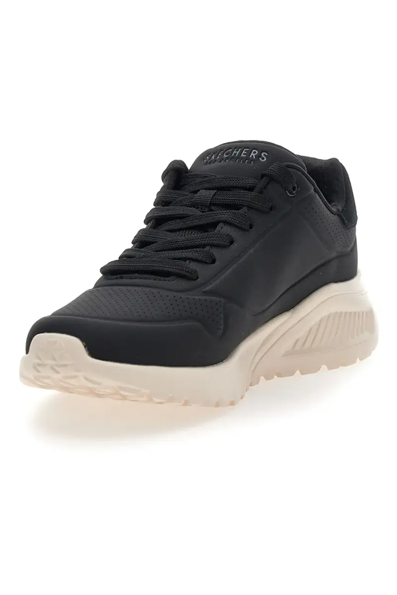 Sneakers nere con Memory Foam Skechers UNO LITE SUITED LITE [NERO] miniatura 3