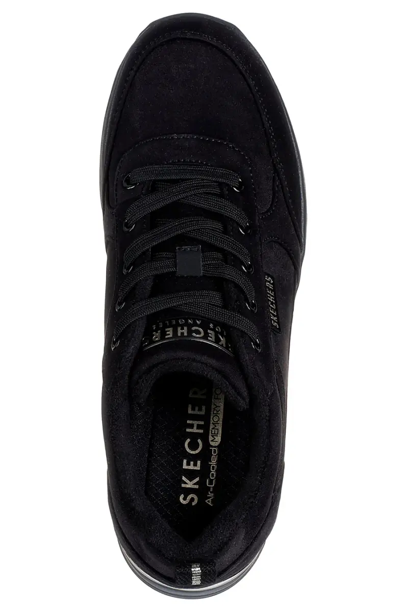 Sneakers nere con zeppa e dettagli metallici Skechers Billion 2 Prissy N Plush [NERO] miniatura 5
