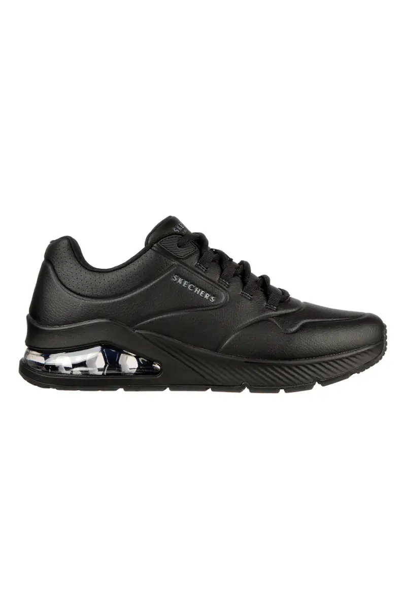 Sneakers nere in duraleather con suola ammortizzata Skechers UNO 2 AIR AROUND YOU [NERO]
