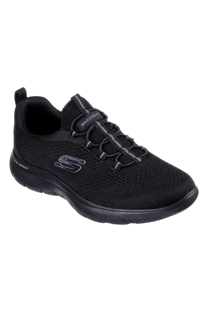 Sneakers nere in knit con memory foam Skechers Summits Tallo [NERO] miniatura 2