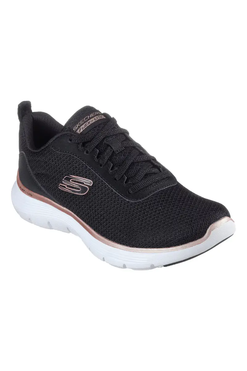 Sneakers nere in mesh con Air-Cooled Memory Foam vegan Skechers R SPORT WOMENS [BLACK] miniatura 2