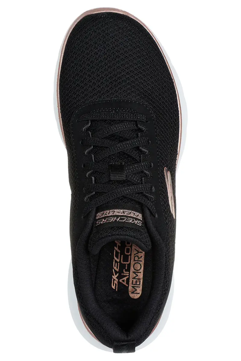 Sneakers nere in mesh con Air-Cooled Memory Foam vegan Skechers R SPORT WOMENS [BLACK] miniatura 3
