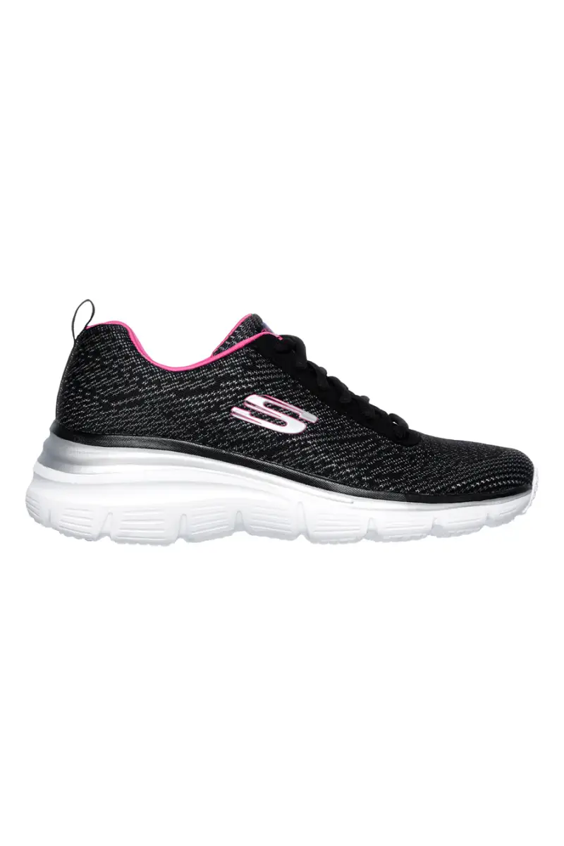 Sneakers nere in mesh con memory foam Skechers Fashion Fit Bold Boundaries [NERO