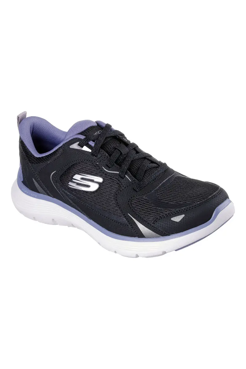 Sneakers nere in mesh con memory foam Skechers Flex Appeal 5.0 Retro Rush [NERO miniatura 2