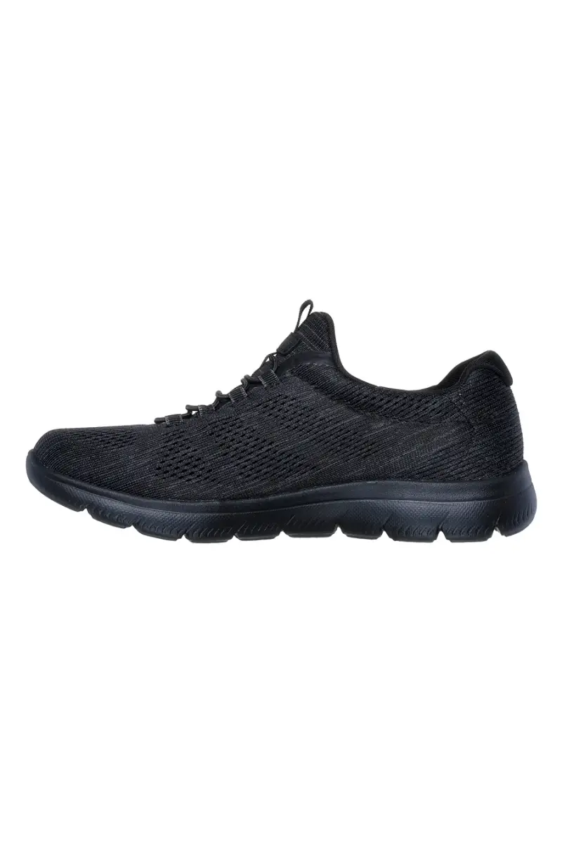 Sneakers nere in mesh con Memory Foam Skechers Summits Fun Flare [NERO] miniatura 3