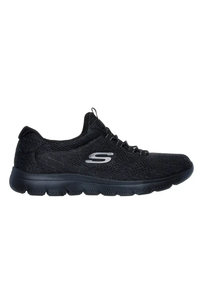 Sneakers nere in mesh con Memory Foam Skechers Summits Fun Flare [NERO]
