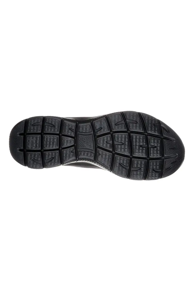 Sneakers nere in pelle e mesh con soletta memory foam Skechers Summits Suited [NERO] miniatura 3