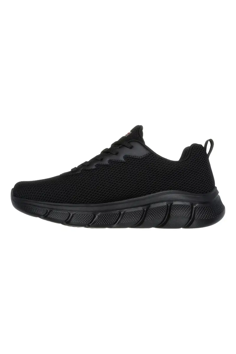 Sneakers nere knit ammortizzate Skechers Bobs B Flex Chill Edge [NERO] miniatura 3