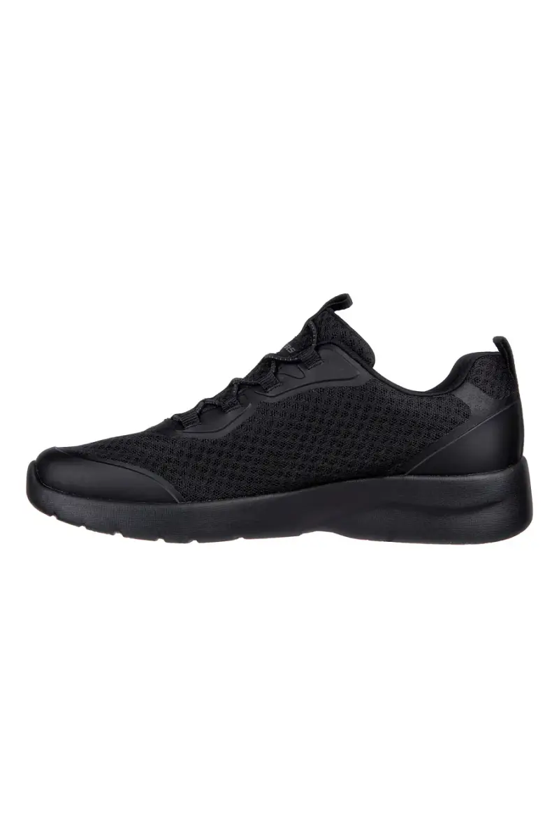 Sneakers nere leggere con lacci elasticizzati Skechers Dynamight 2 0 Social Orbit [NERO] miniatura 3