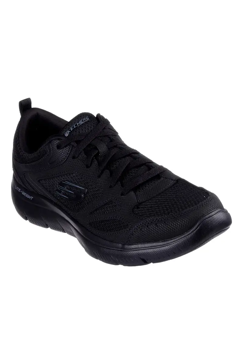 Sneakers nere leggere in mesh Summits South Rim Skechers [NERO] miniatura 2