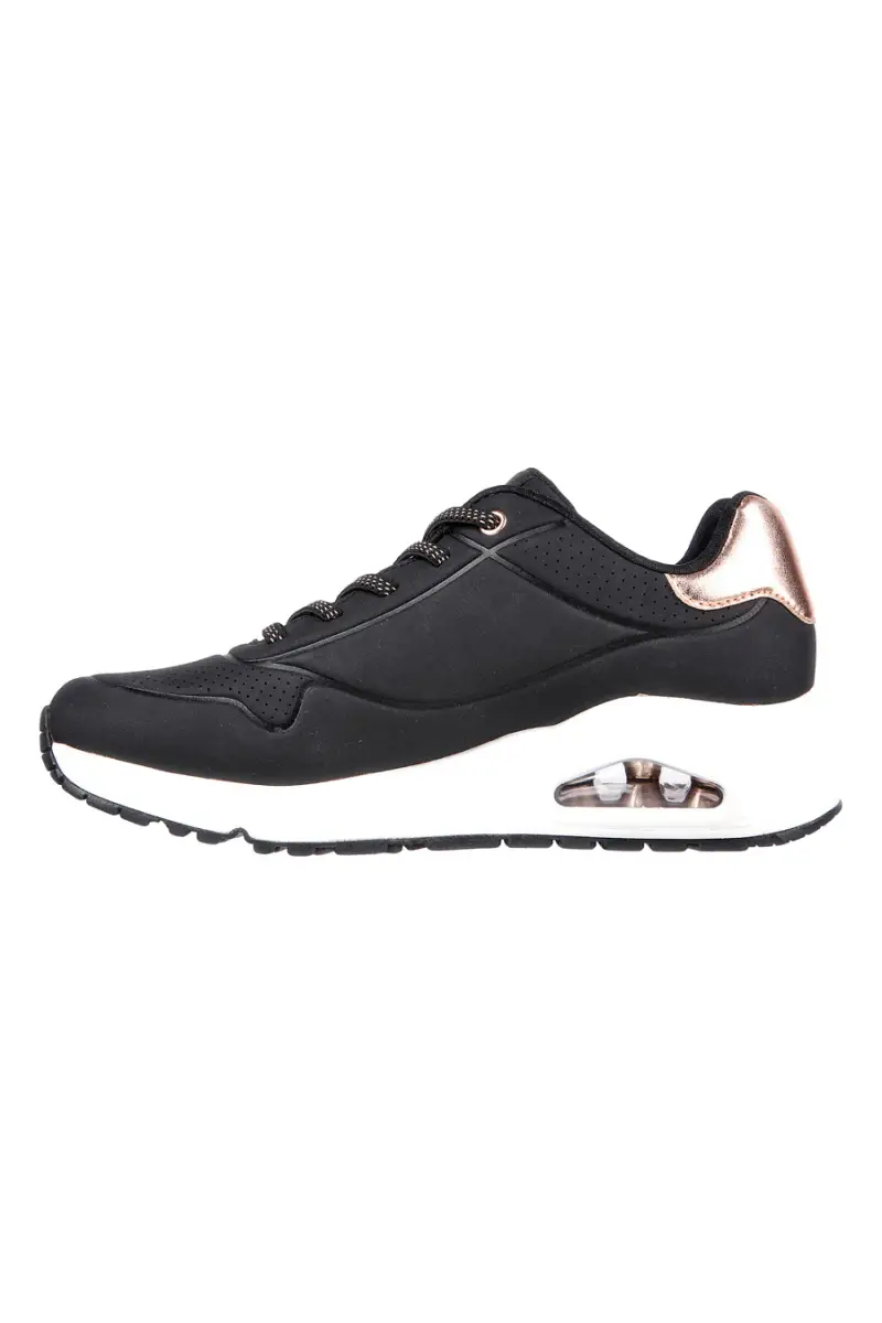 Sneakers Nere Skechers Street Uno Shimmer Away [NERO] miniatura 4