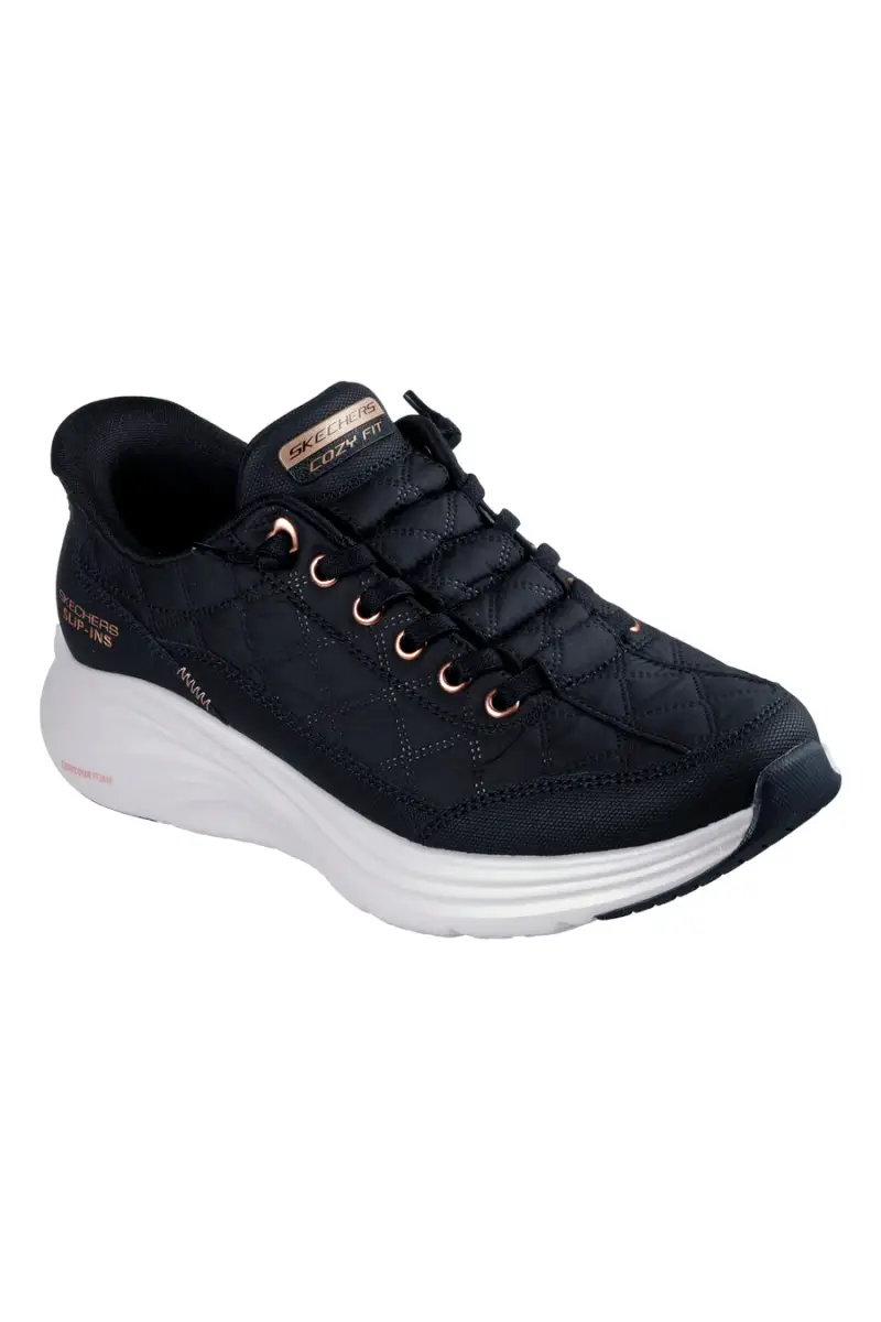 Sneakers nere slip-ins con memory foam Skechers Contour foam [BLACK] miniatura 2