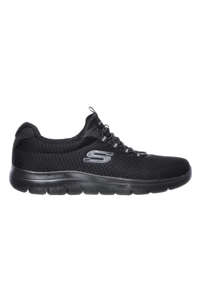 Sneakers Nere Vegan Con Tomaia in Mesh SKECHERS SUMMITS [NERO]