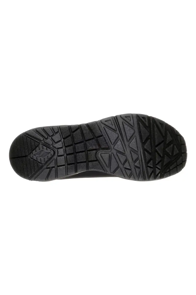 Sneakers Nero Con Air-Cooled Memory Foam Skech-Air Skechers Uno Stand on Air [NERO] miniatura 3