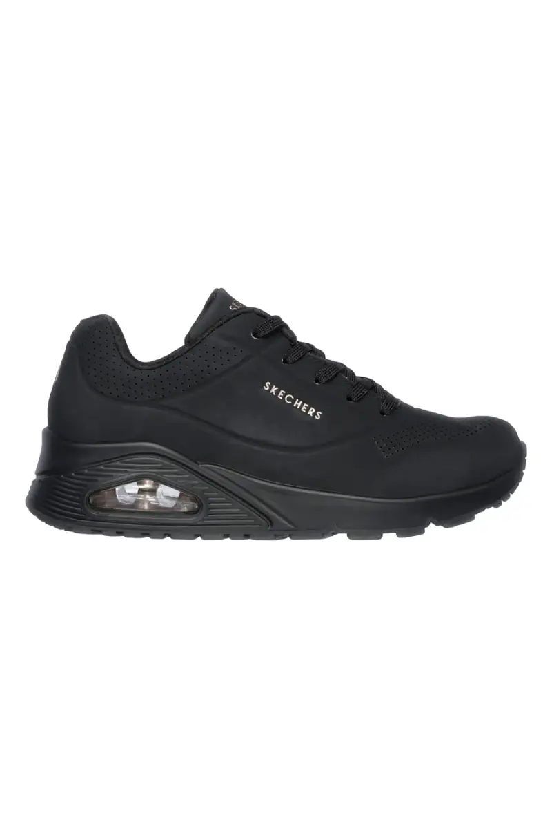 Sneakers nero con suola ammortizzata Skechers Uno Stand On Air [NERO]