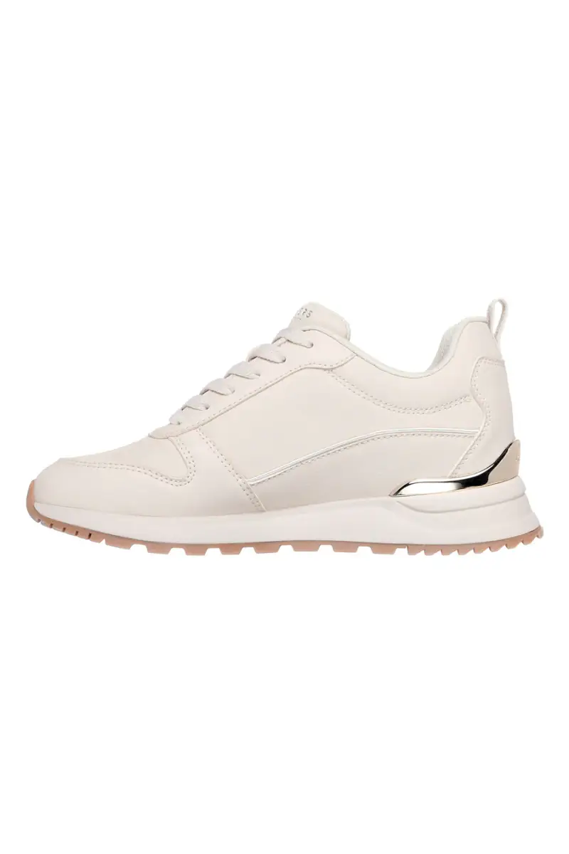 Sneakers off white con dettagli gold e suola alta Skechers Runway Classy Gal Womens [OFF WHITE] miniatura 3