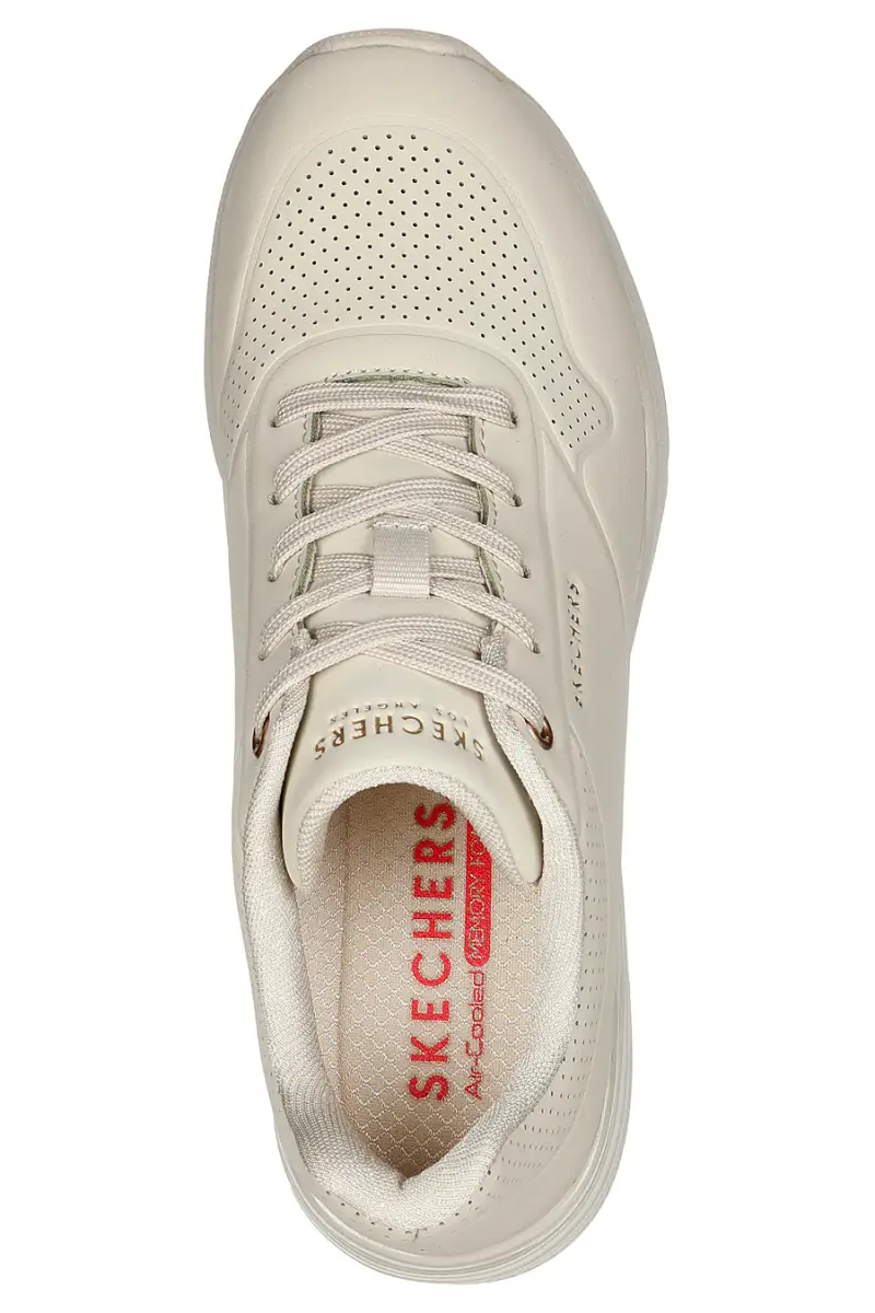 Sneakers off white con zeppa e Skech-Air Skechers Million Air Elevated Air [OFF WHITE] miniatura 3