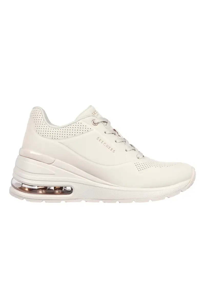 Sneakers off white con zeppa e Skech-Air Skechers Million Air Elevated Air [OFF WHITE]