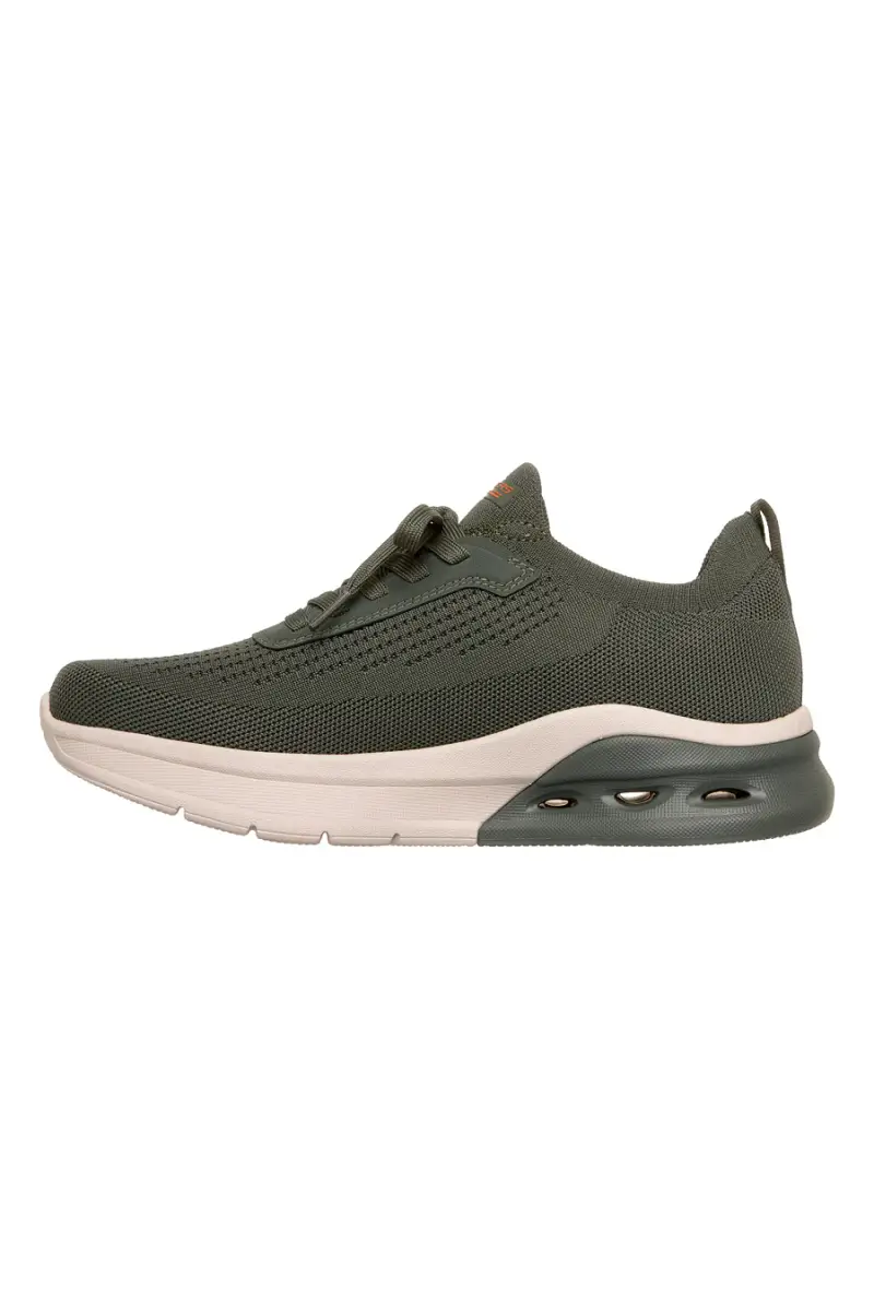 Sneakers oliva in maglia stringate Skechers Bobs Arc Waves 2 0 Class Form [OLIVA] miniatura 4