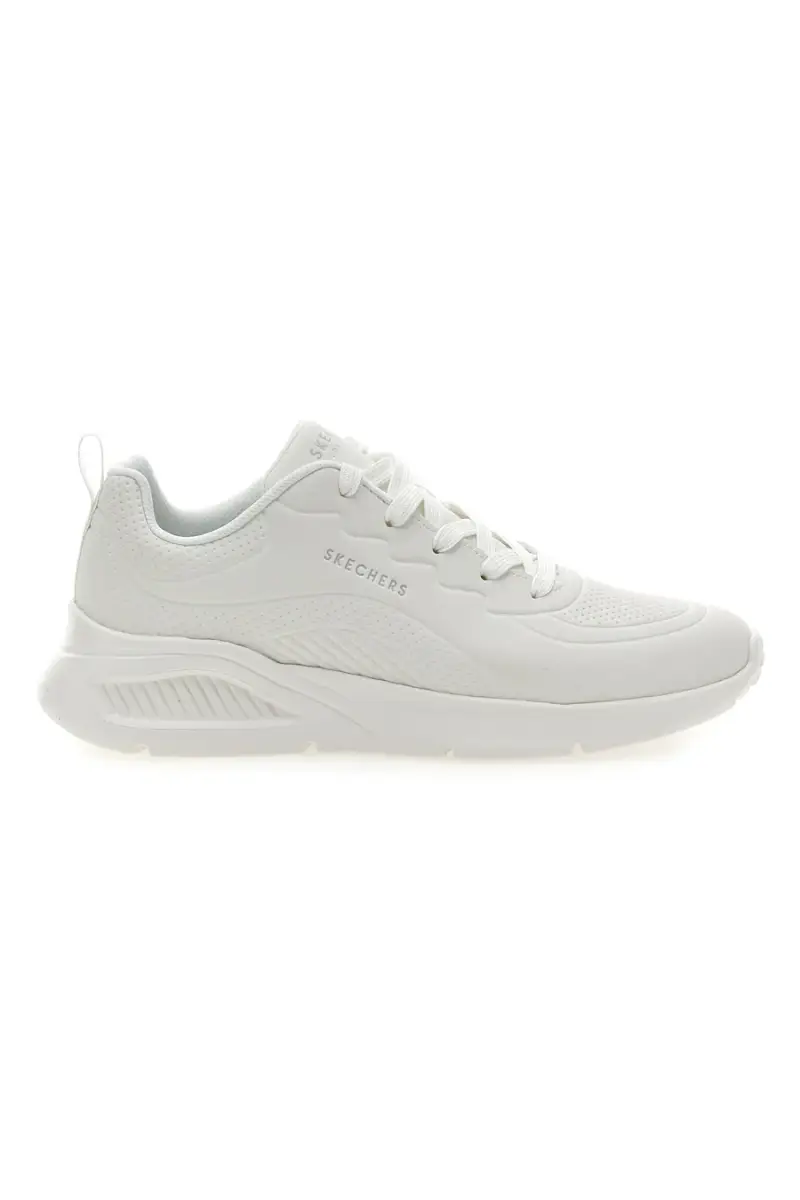 Sneakers Panna Con Memory Foam Skechers Uno Lite Lighter One [BIANCO]