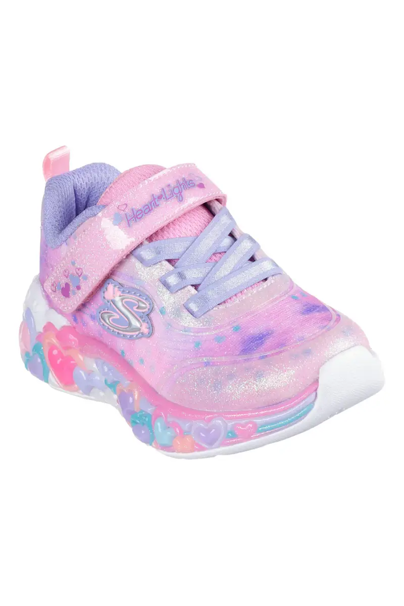 Sneakers rosa con luci e glitter Skechers Eternal Heart Lights [LPMT] miniatura 2