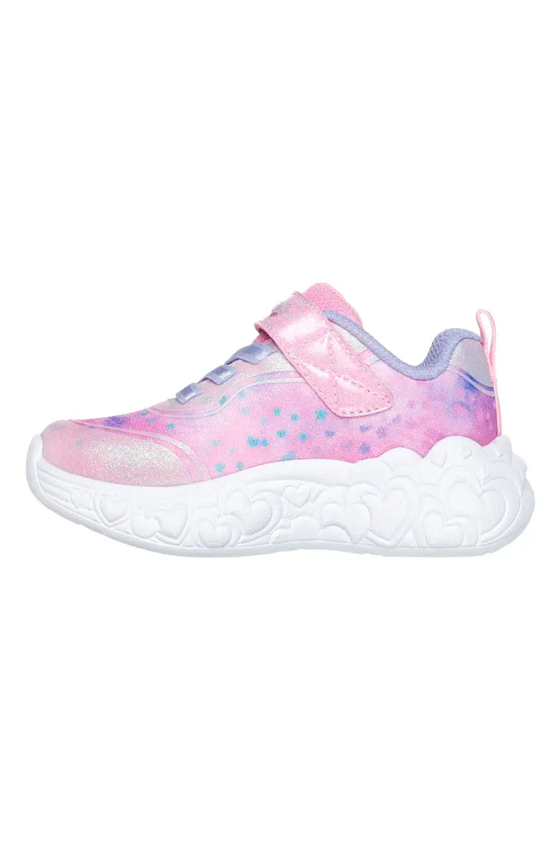 Sneakers rosa con luci e glitter Skechers Eternal Heart Lights [LPMT] miniatura 3