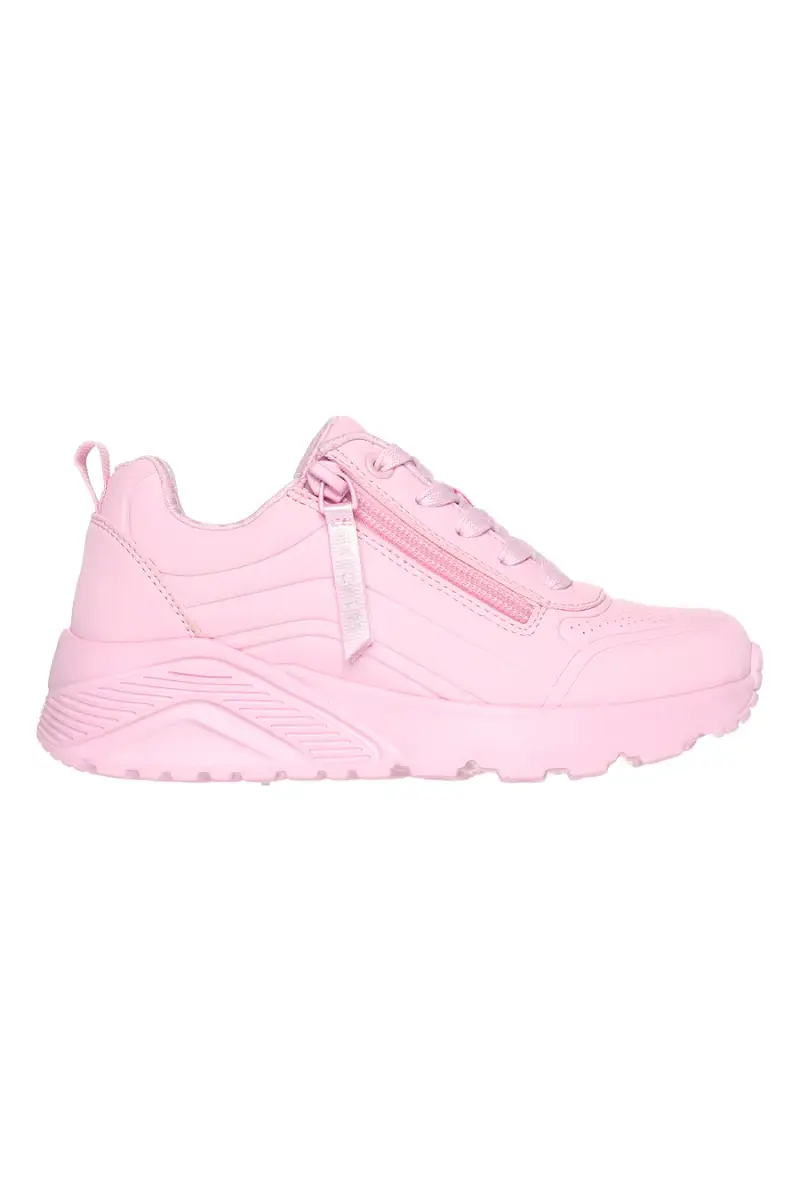 Sneakers rosa con zip laterale e platform Skechers Uno Lite Easy Zip [LITE PINK]