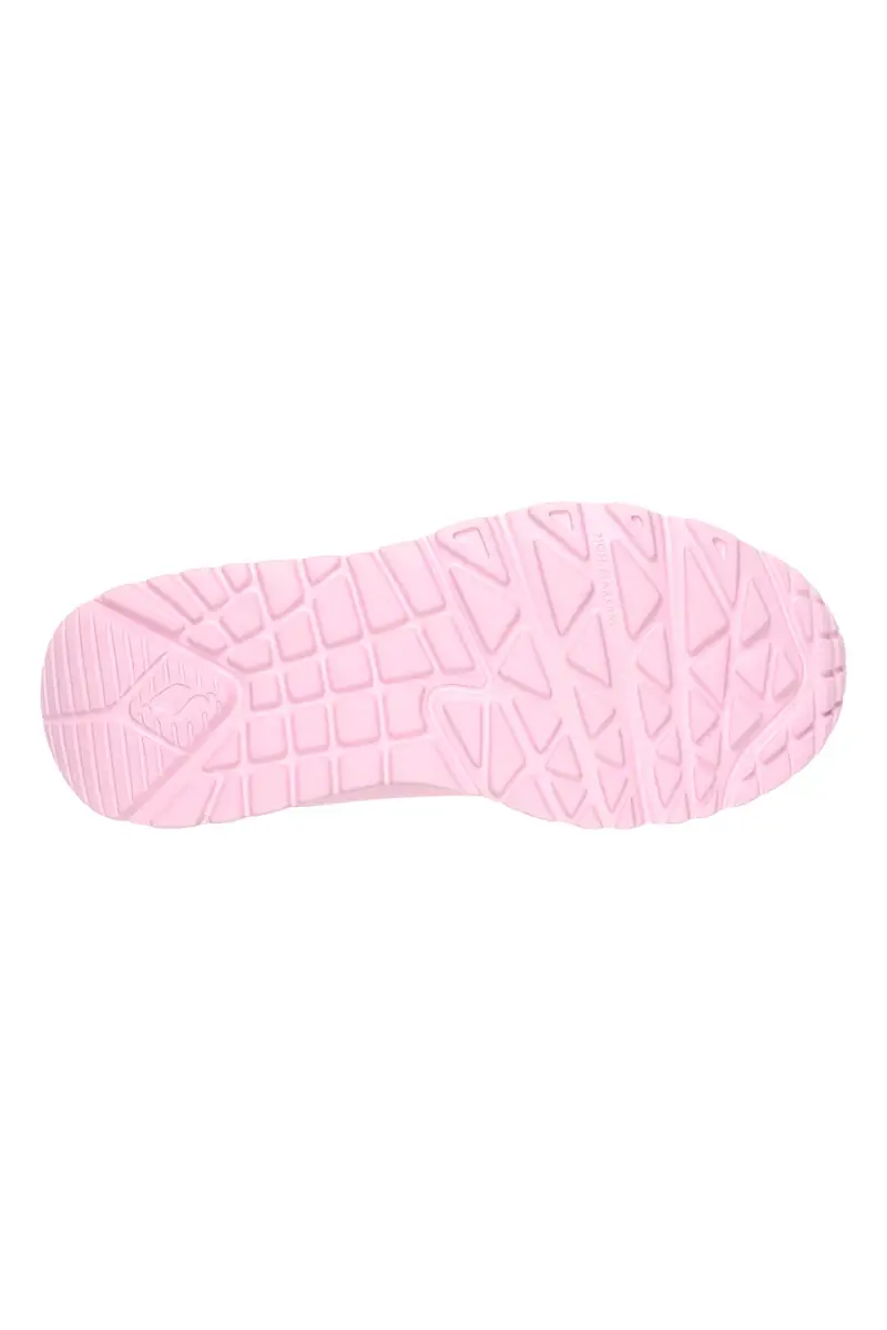 Sneakers rosa con zip laterale e suola platform Skechers Uno Lite Easy Zip [LITE PINK] miniatura 5