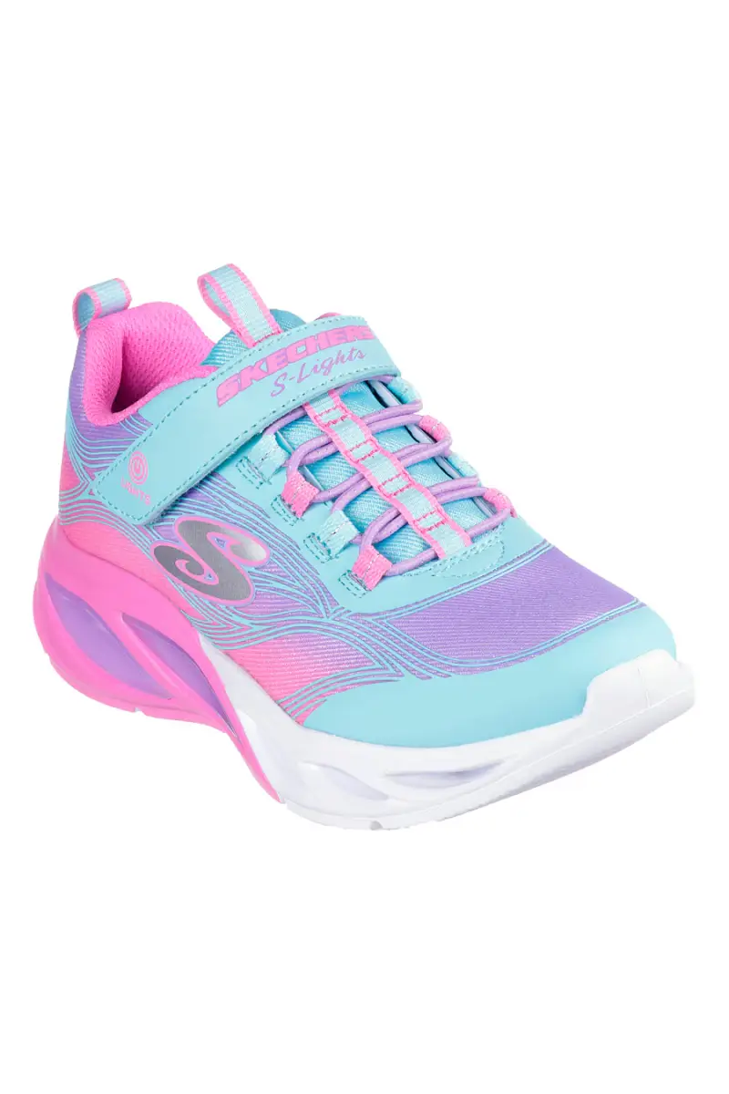 Sneakers Rosa e Azzurre Skechers S-Lights Cosmic Glow [BLUE miniatura 2