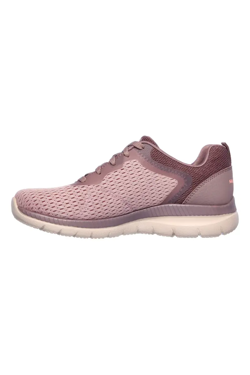 Sneakers rosa in mesh con Memory Foam Skechers Bountiful Quick Path [LAVANDA] miniatura 3
