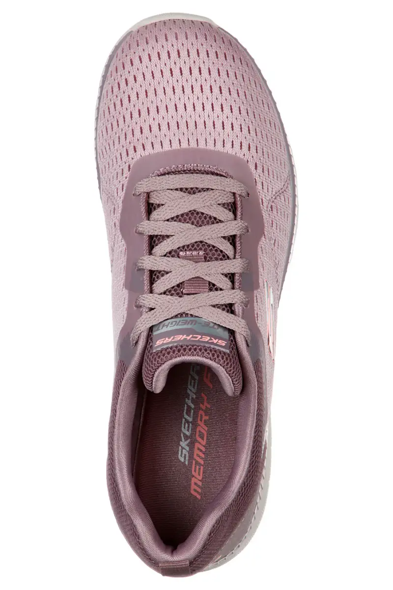 Sneakers rosa in mesh con Memory Foam Skechers Bountiful Quick Path [LAVANDA] miniatura 4