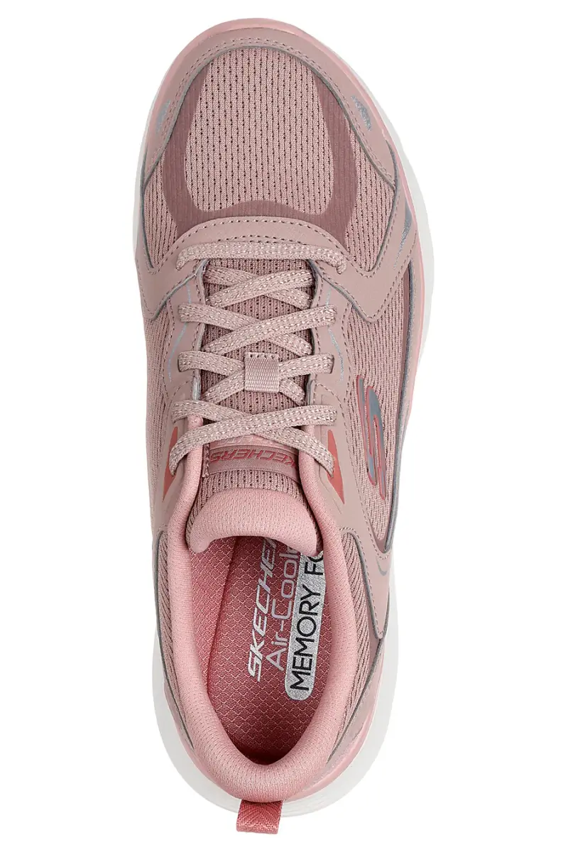 Sneakers rosa in mesh con memory foam Skechers Flex Appeal 5.0 Retro Rush [ROSSO] miniatura 3