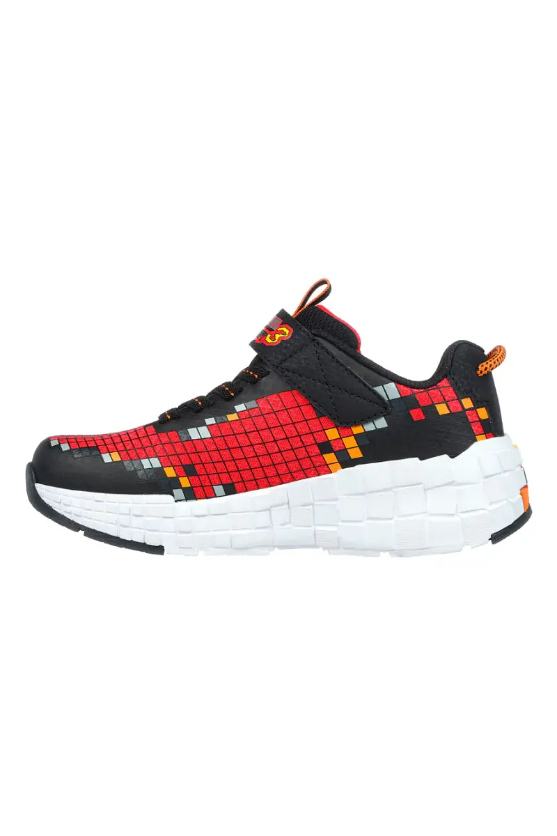 Sneakers rosse con dettagli pixelati e luci Skechers Mega-Craft 3 [NERO miniatura 3