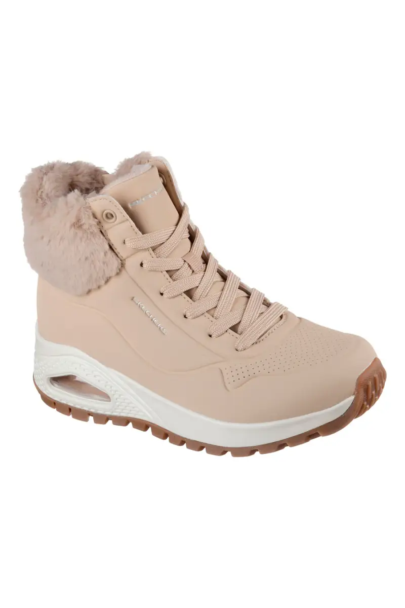 Sneakers sand con pelliccia e suola Air Skechers UNO RUGGED FALL AIR [SABBIA] miniatura 2