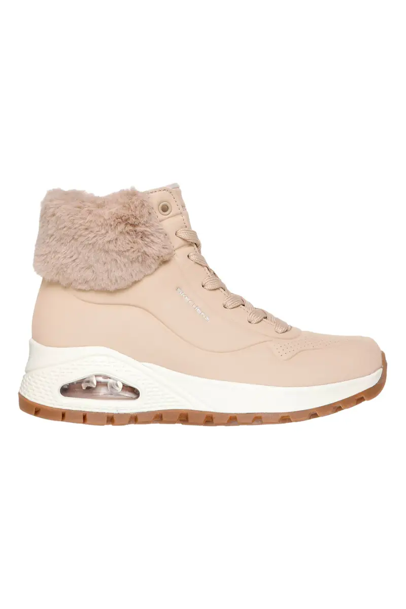 Sneakers sand con pelliccia e suola Air Skechers UNO RUGGED FALL AIR [SABBIA]