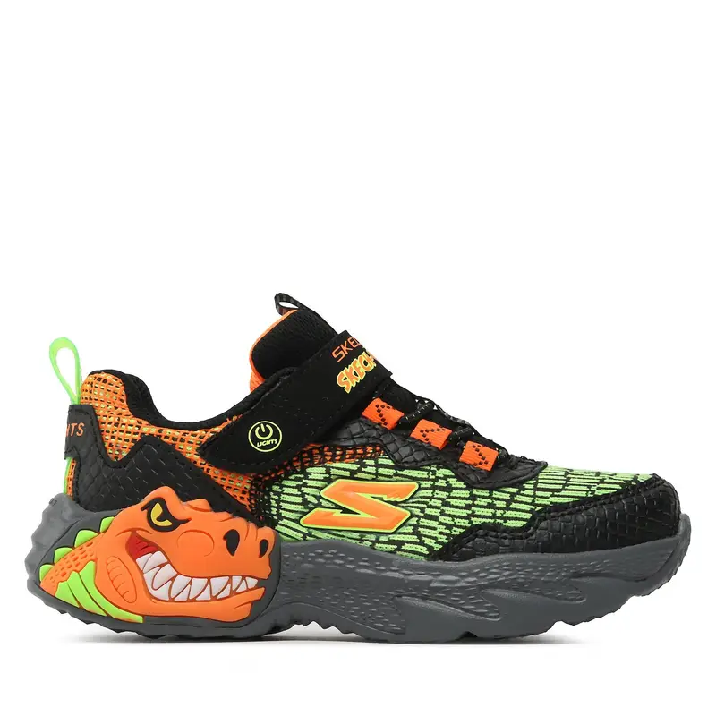 Sneakers Skechers Dino Lights 400615L/BKOR Nero