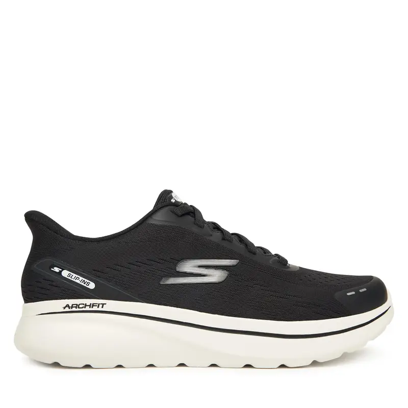Sneakers Skechers Go Walk Arch Fit N-Joy 217075 BKW Nero