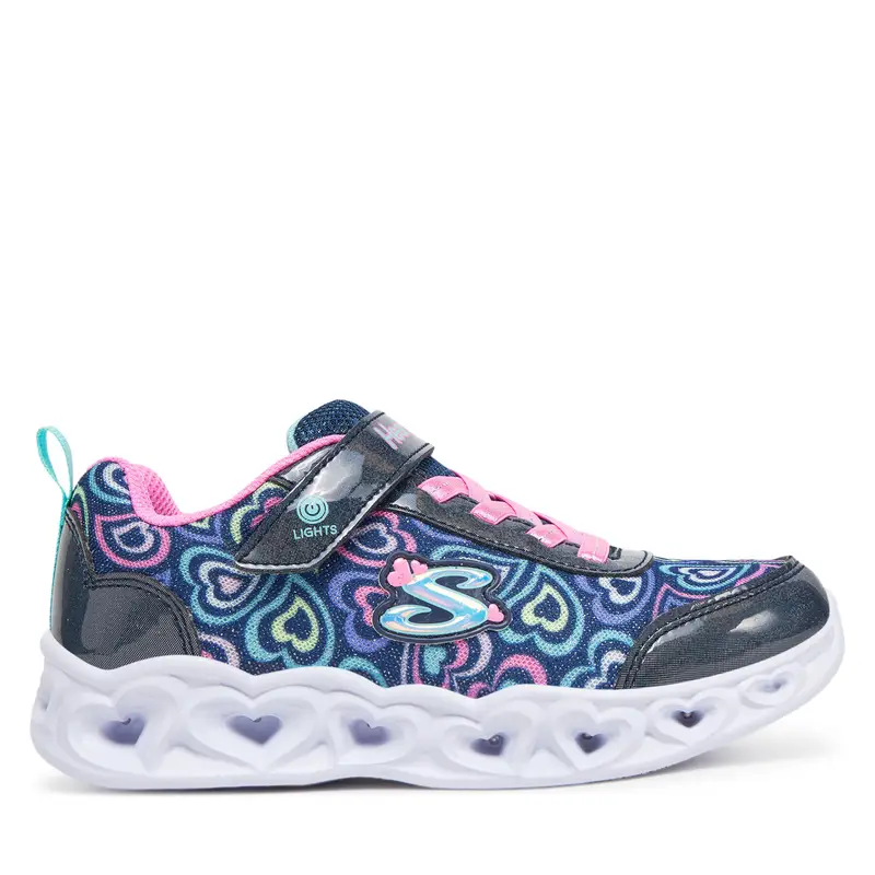 Sneakers Skechers Heart Lights-Boogie Love 303257L/NVMT Blu scuro