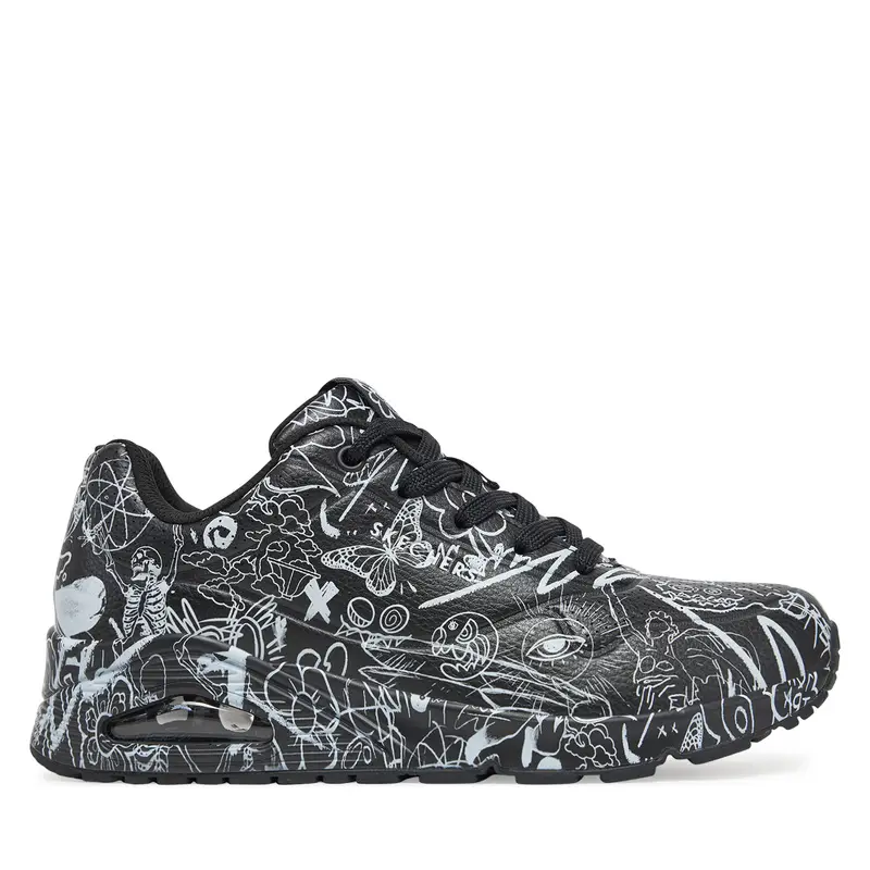 Sneakers Skechers Street Uno - Process Sketch 177972/BKW Nero