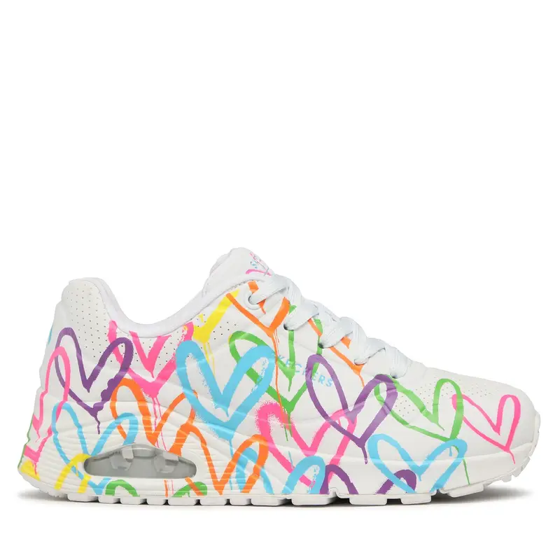Sneakers Skechers Uno Highlight Love 177981/WMLT Bianco