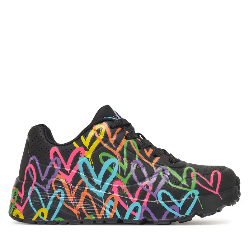 Sneakers Skechers Uno Lite-Spread The Love 314064L/BKMT Nero