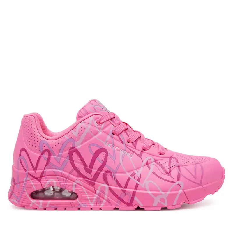 Sneakers Skechers Uno - Spread the Love 155507/HTPK Rosa