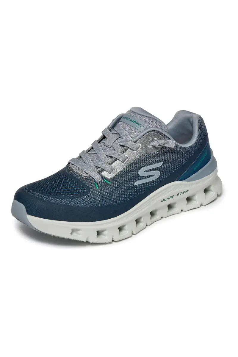 Sneakers sportive Navy in mesh engineered con relaxed fit Skechers Glide-Step Pro Waverra [NVGY] miniatura 2
