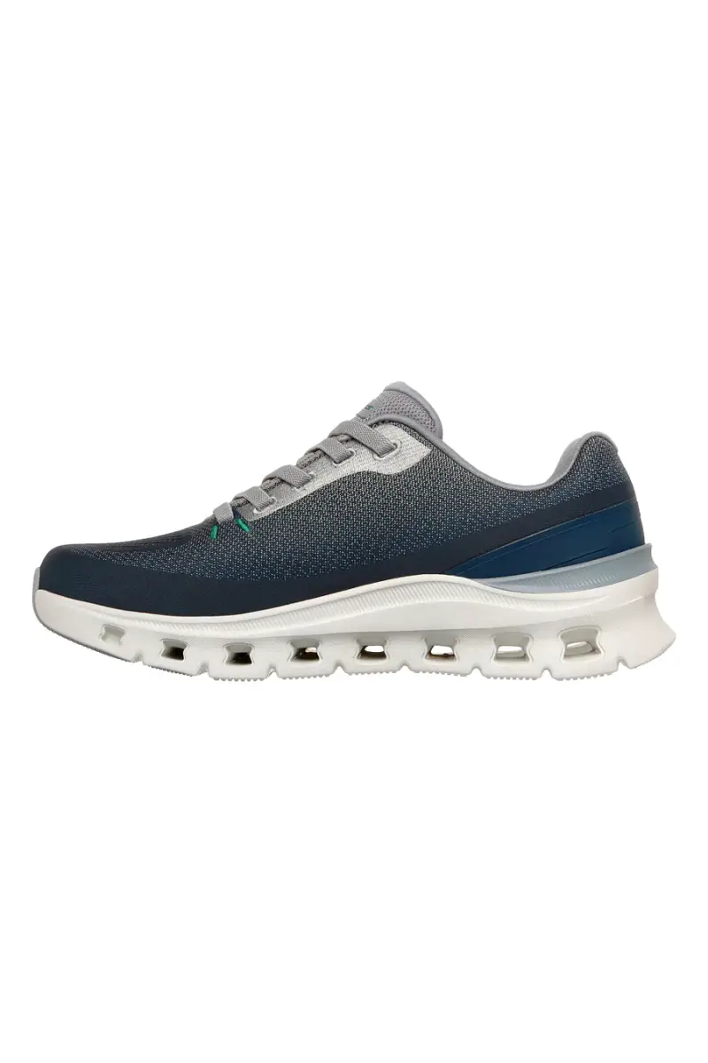 Sneakers sportive Navy in mesh engineered con relaxed fit Skechers Glide-Step Pro Waverra [NVGY] miniatura 4