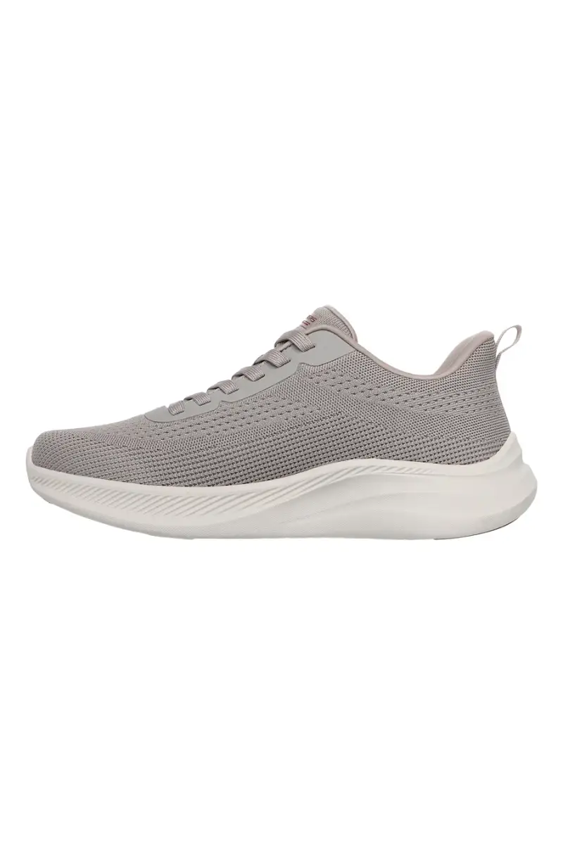Sneakers sportive Taupe in knit con memory foam Skechers Bobs Moda Flex [TAUPE] miniatura 4