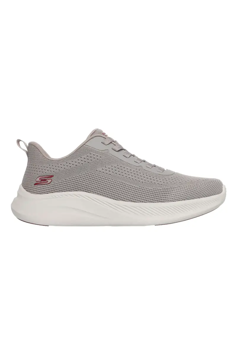 Sneakers sportive Taupe in knit con memory foam Skechers Bobs Moda Flex [TAUPE]