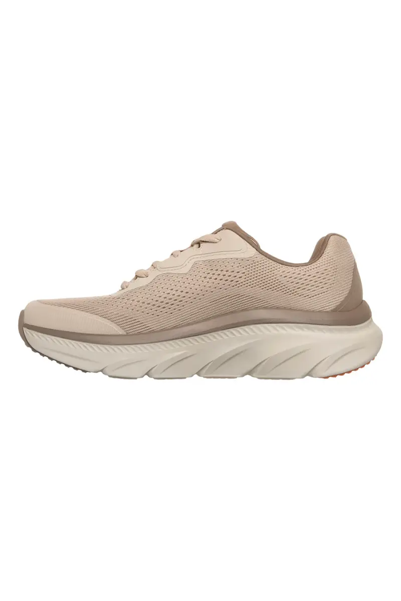 Sneakers sportive Taupe in mesh engineered con relaxed fit Skechers Dlux Walker 3 0 Bravik [BEIGE] miniatura 4