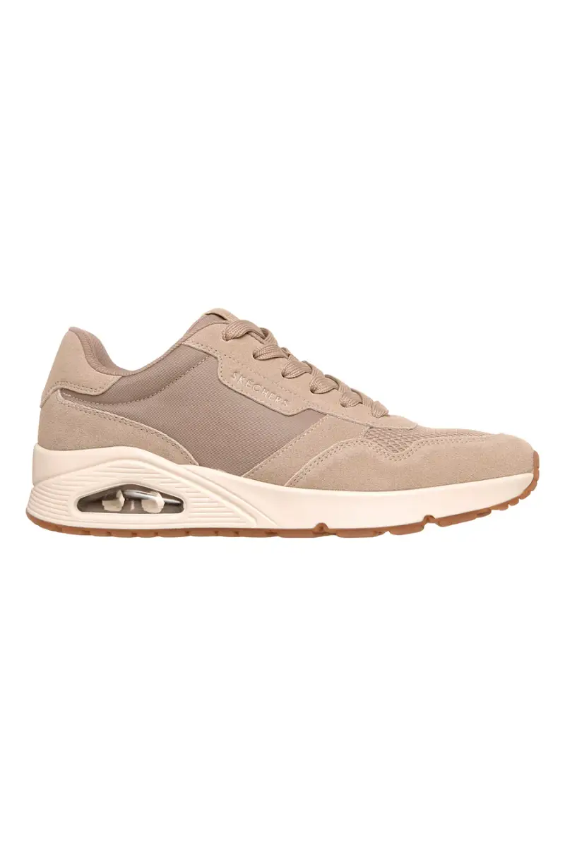 Sneakers taupe Air-Cooled Memory Foam Skechers Uno Vintage Air [TAUPE]
